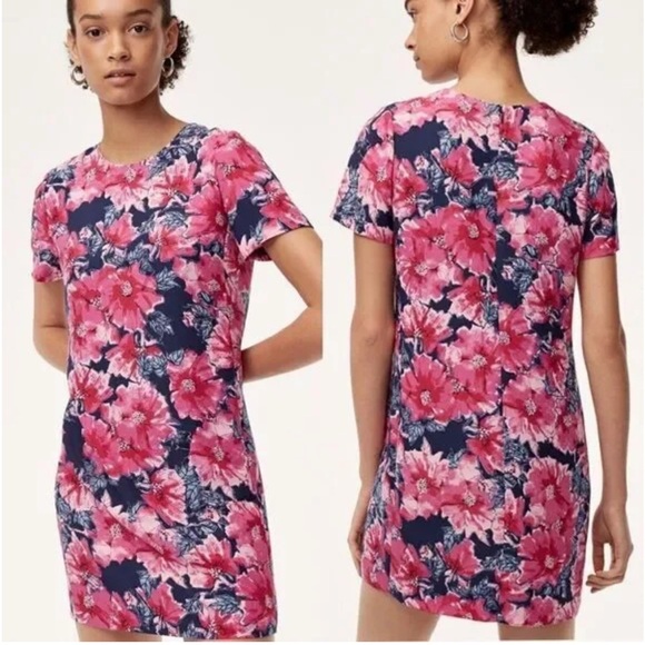 Aritzia Babaton Patricio Short Sleeve Floral Sheath Dress- size 00 - Picture 1 of 6